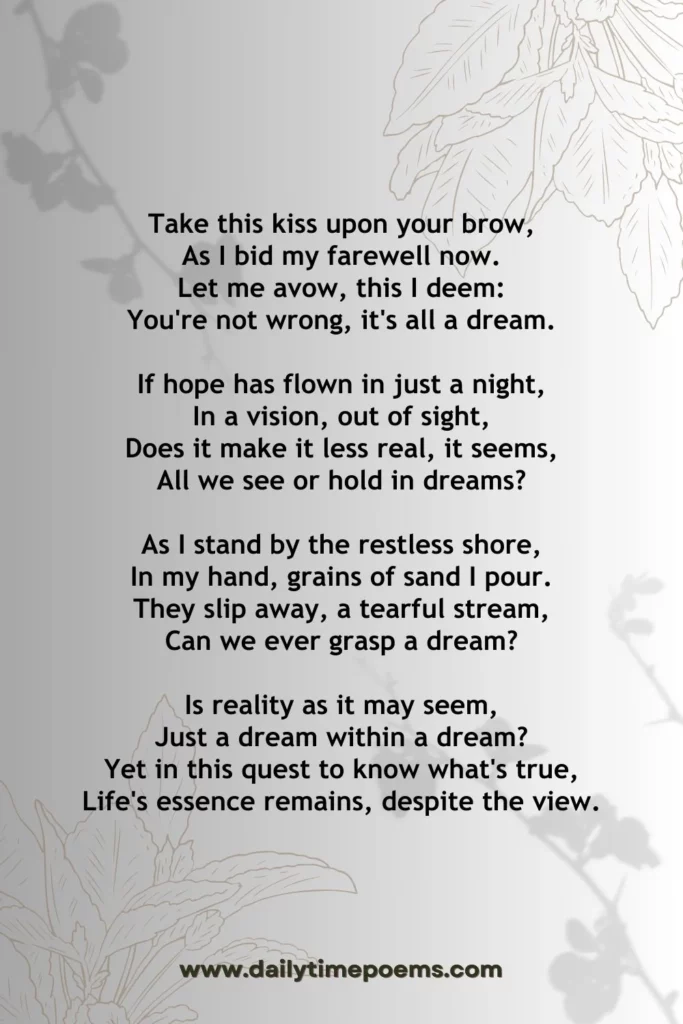 A Dream Within a Dream - Poems about Dreams