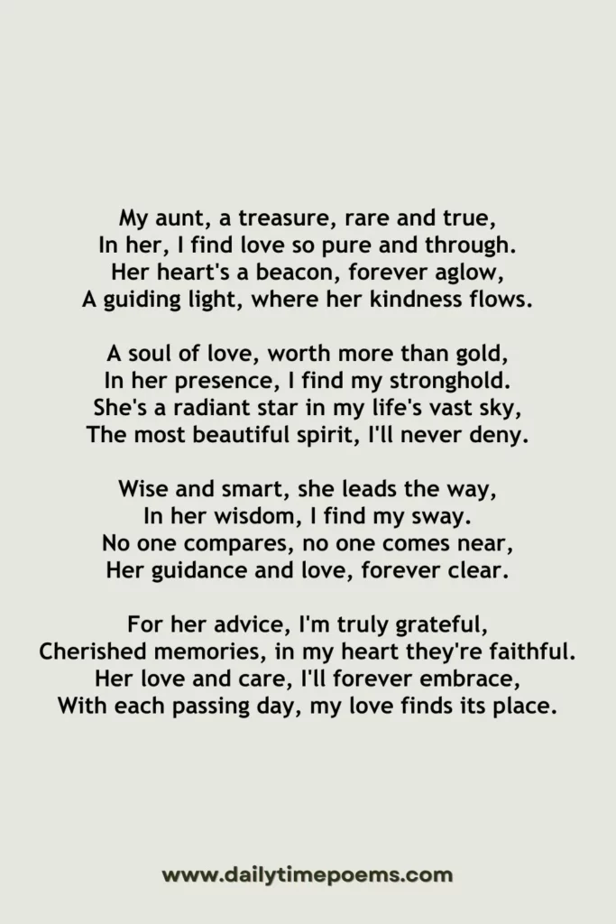 Aunt's Enduring Radiance - Poems for your Aunty