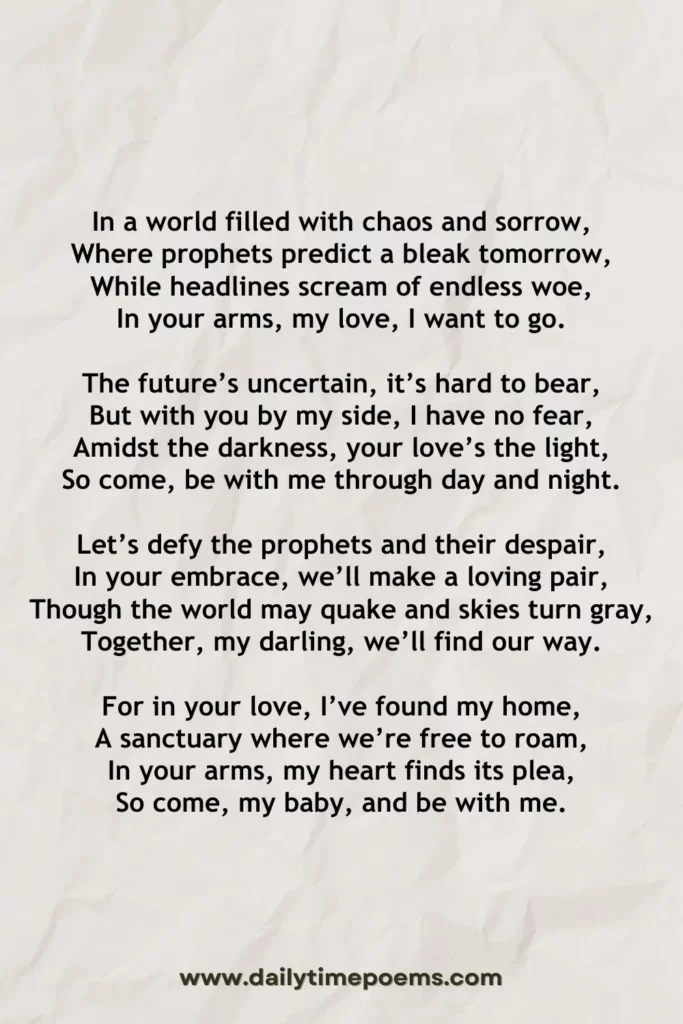 Come, and Be My Baby - Couple Poems