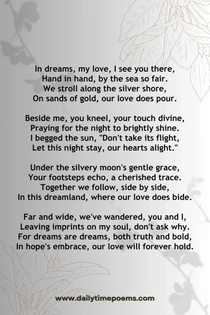 Dream of Love - Poems about Dreams