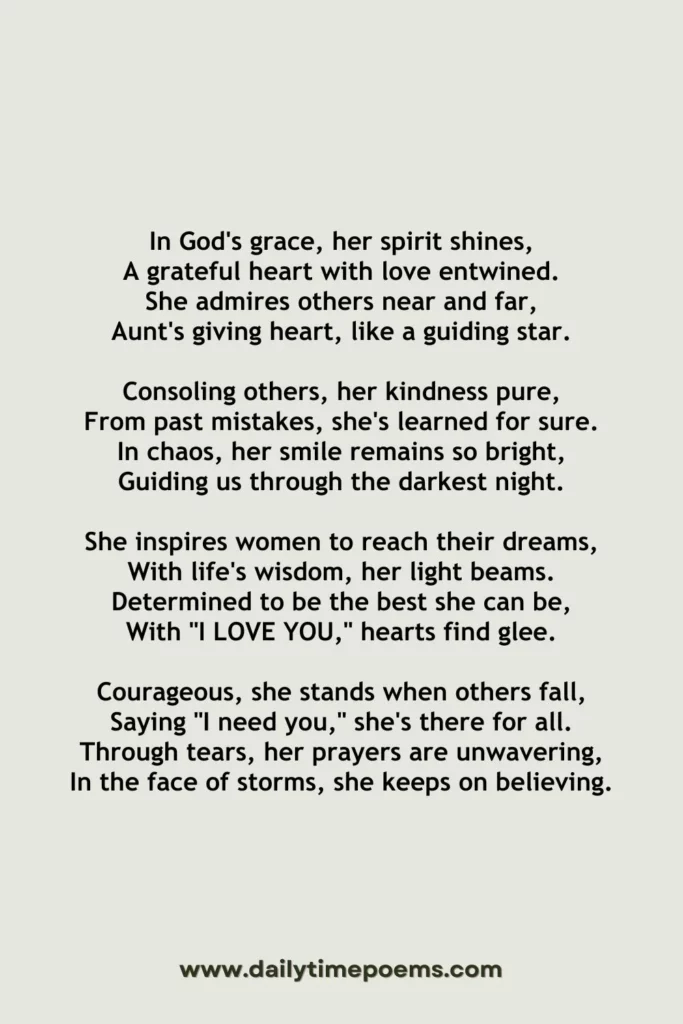 Guiding Light of Grace - Poems for your Aunty