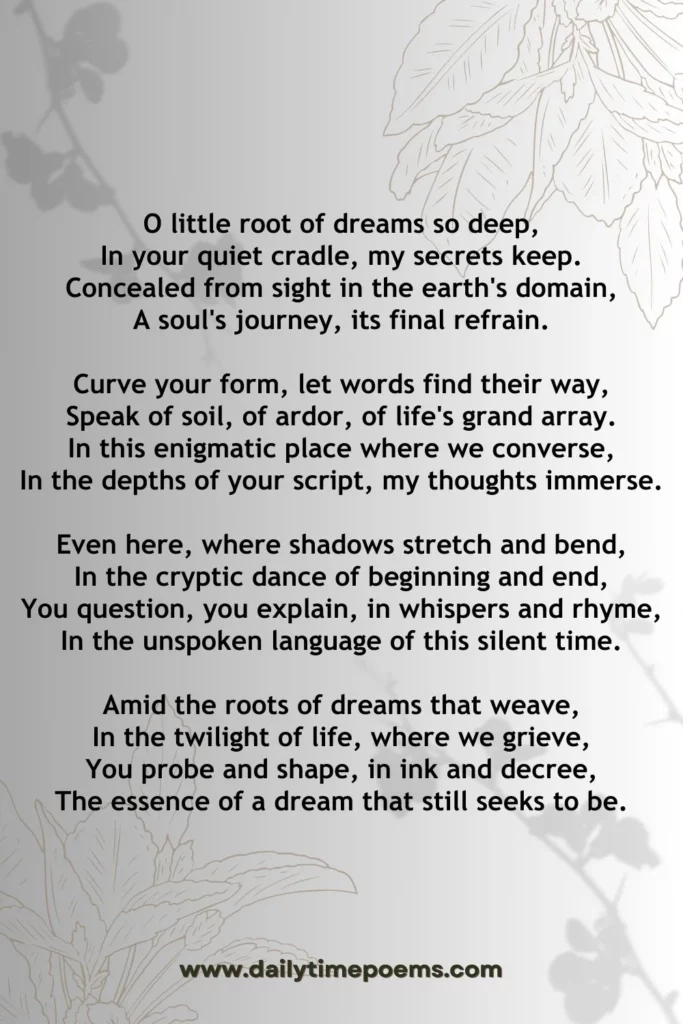 The Silent Root of Dreams - Poems about Dreams