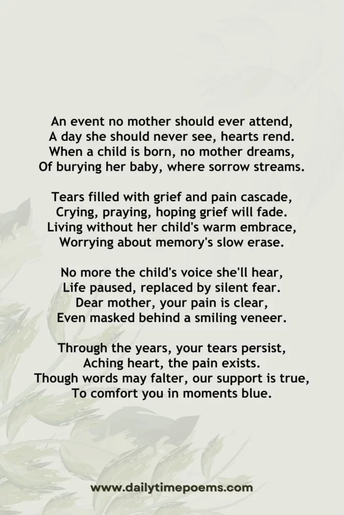 Mother's Grief - Infant Loss Poetry 