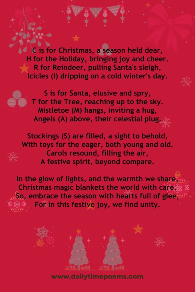 Christmas Joy - Christmas Poems for Kids
