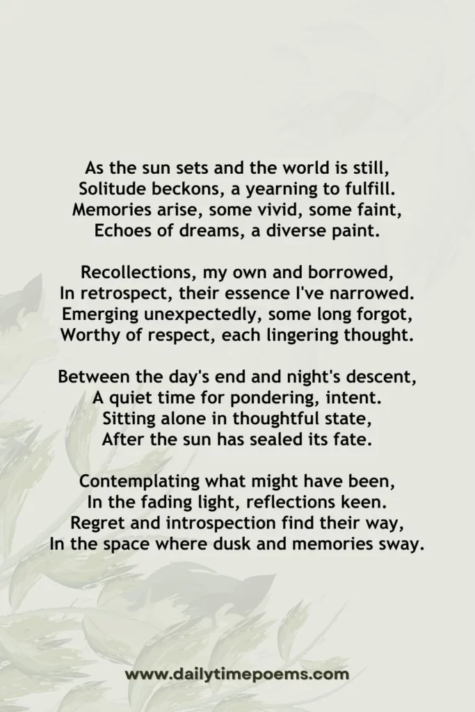I don't Regret What Might Have Been - Regret Poetry