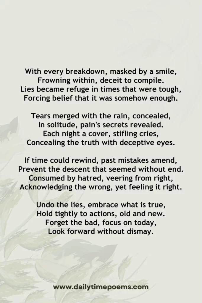 If I Could Go Back - Regret Poetry
