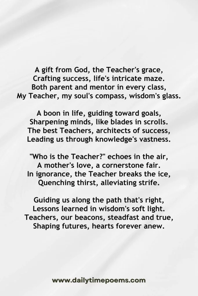 Luminous Mentors - Poems for Teachers