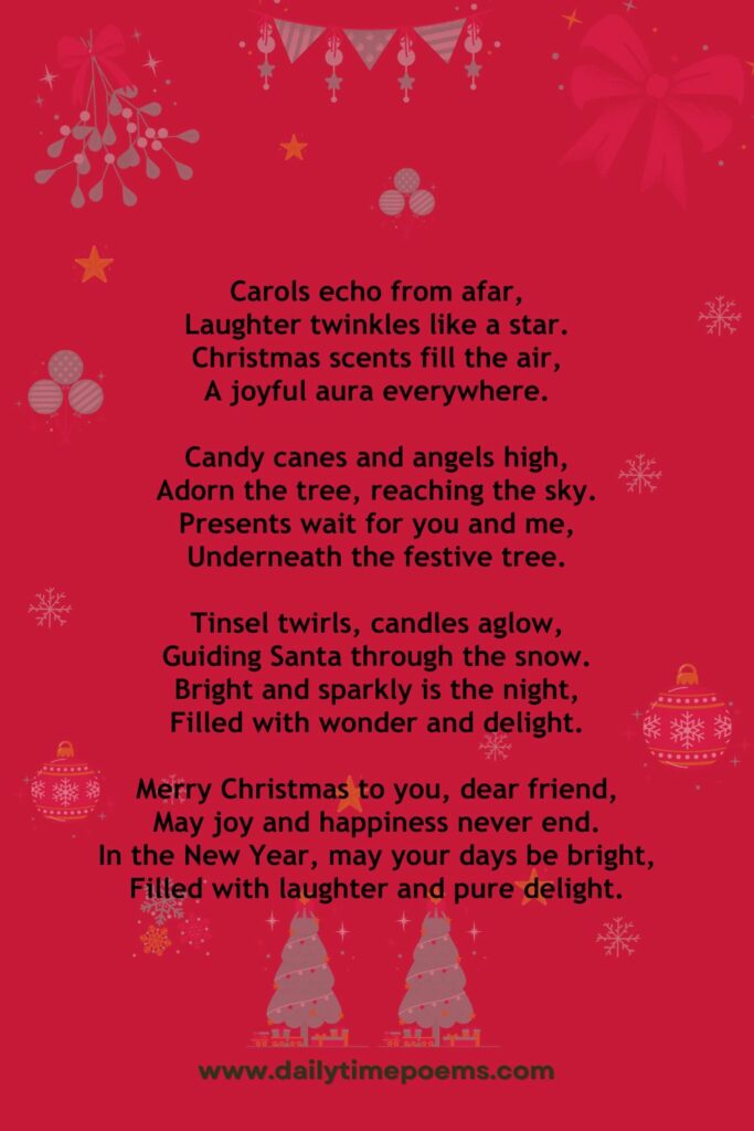 Merry Christmas - Christmas Poems for Kids