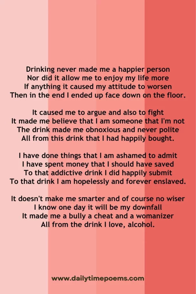 Poetry About Alcohol 10 Poems That Will Help Your Rehabilitation