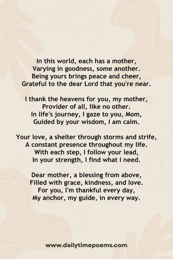 Poem for my Mommy - 10 Poems to Celebrate Your Mother