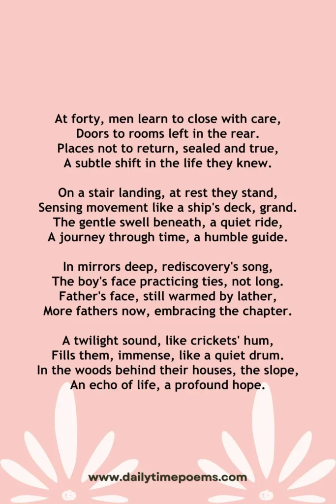 Men at Forty - Amazing Poems about Family