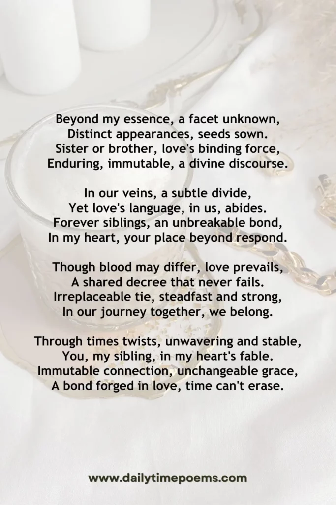Sibling Love - Adoption Poems