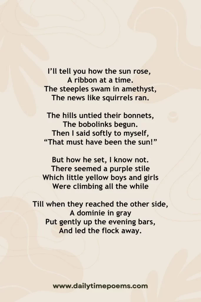 A Day - Poetry about High School