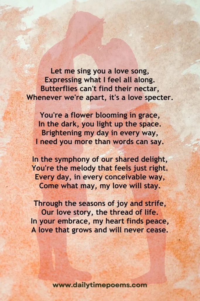 A Love Song - Poetry about True Love