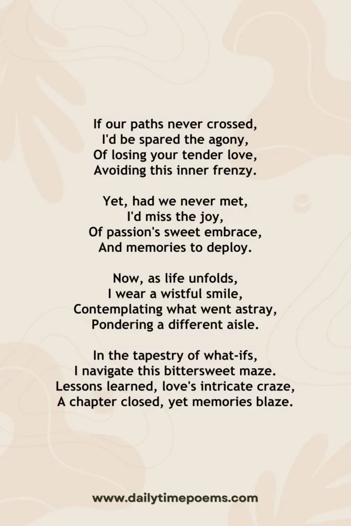 If I'd Never Met You - Depression Love Poems
