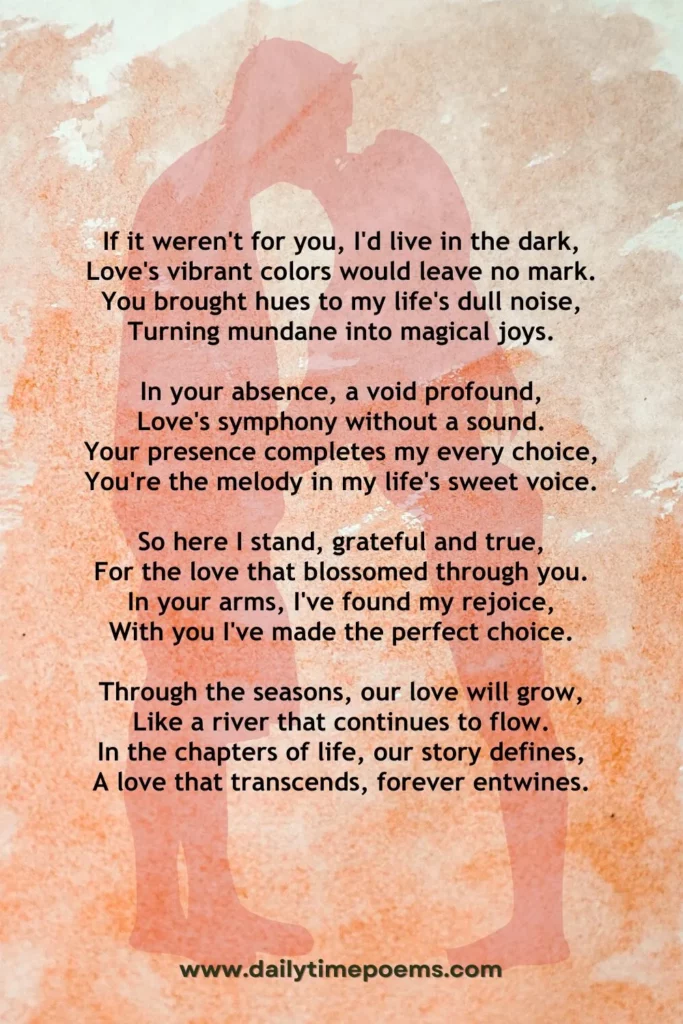 If Not for You - Poetry about True Love