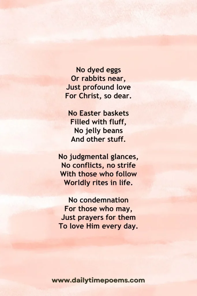 Just Prayers - Easter Poems