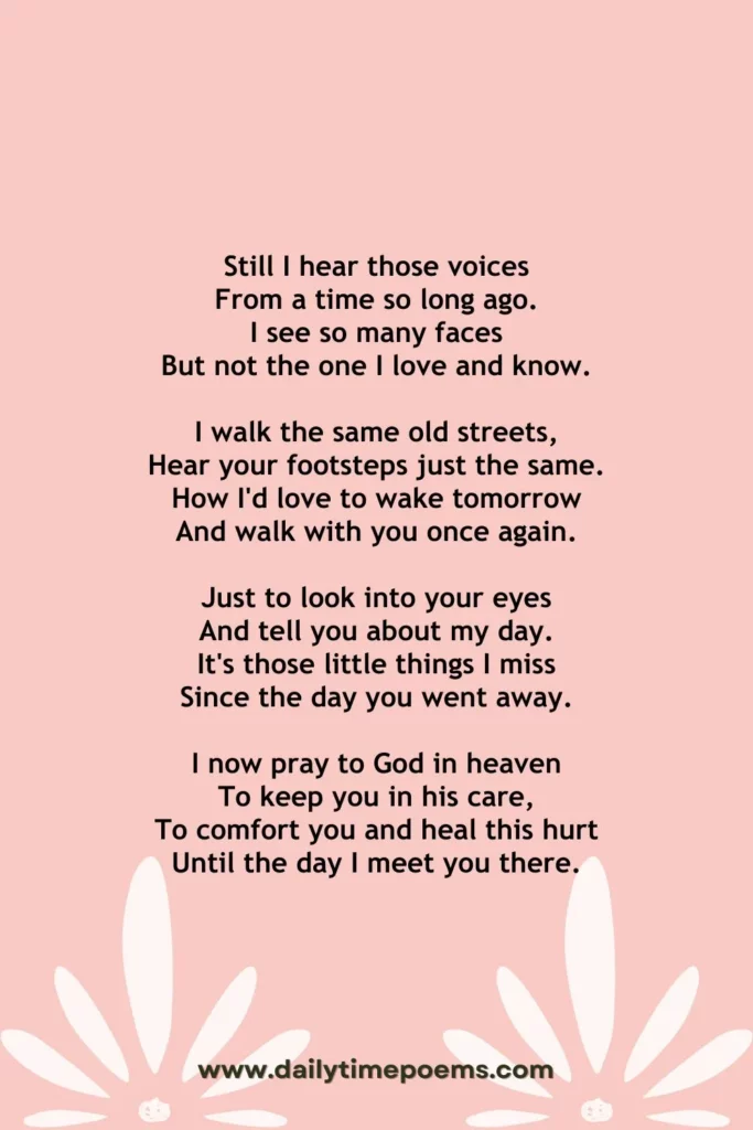 Missing You - Best Funeral Poems