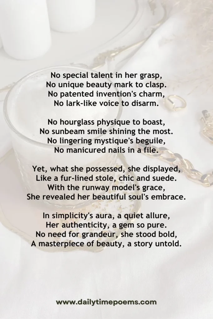 Most Beautiful Woman In The World - Poetry about Life Lesson Learned
