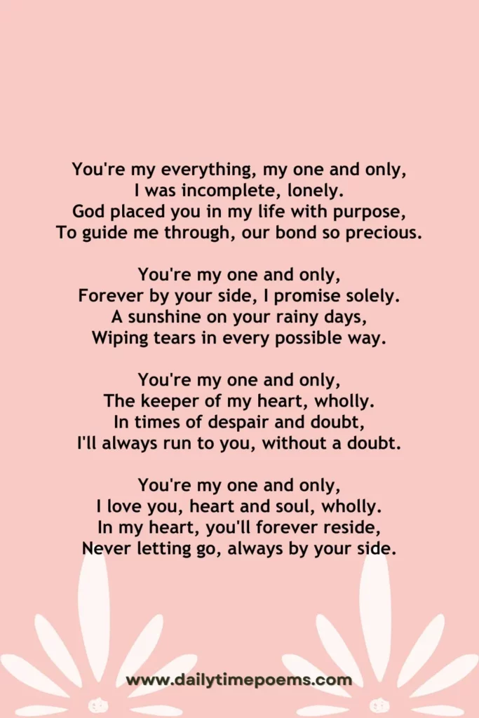 My One My Only My Everything - 10 Poems to Express Your Emotions