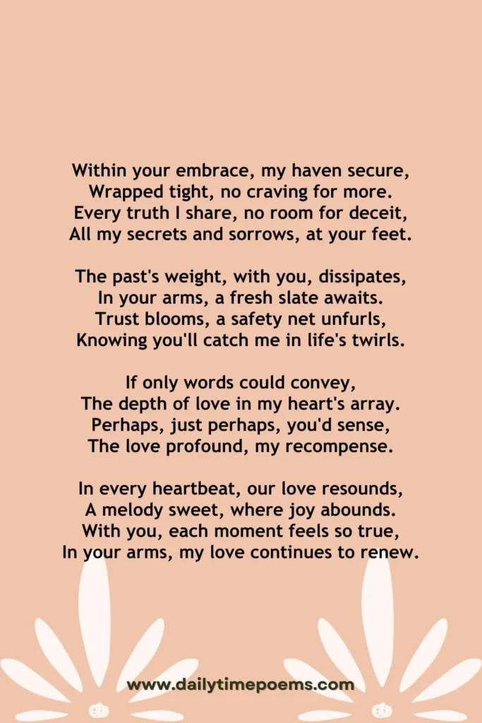 When I’m With You - Poetry about Needing
