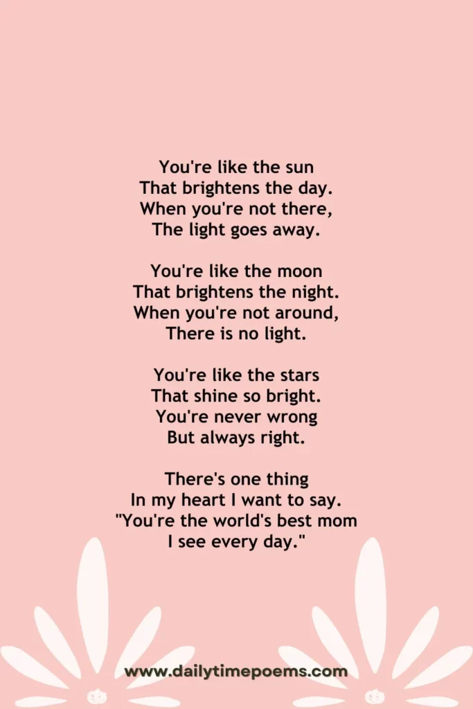 A Special Love - Mother's Day Poems from Child