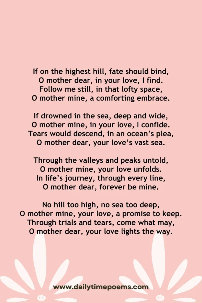 Mother of Mine - Mother's Day Poems from Child