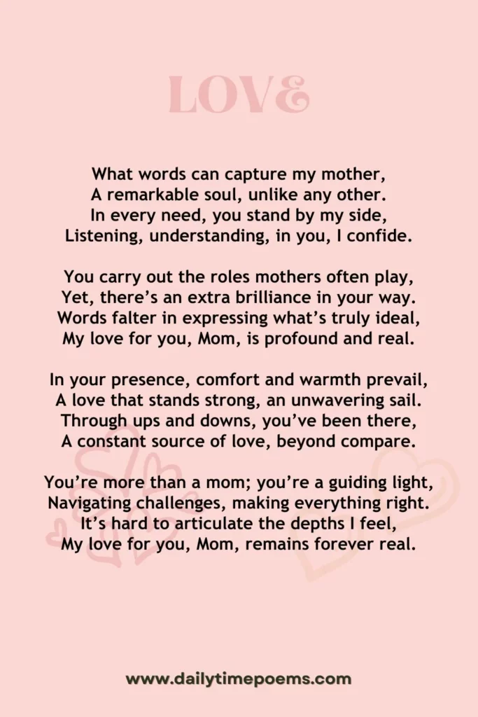 No Better Mom - Mother's Day Poem